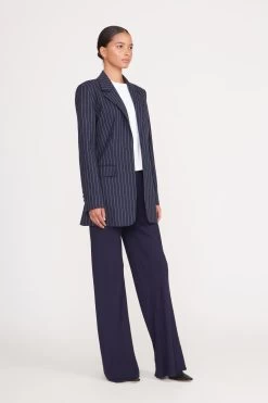 CITY BLAZER | NAVY PINSTRIPE -Chic Style Shop city blazer navy pinstripe 2 fb9a3d19 8ff3 4702 bc03 24f2f6afcac2