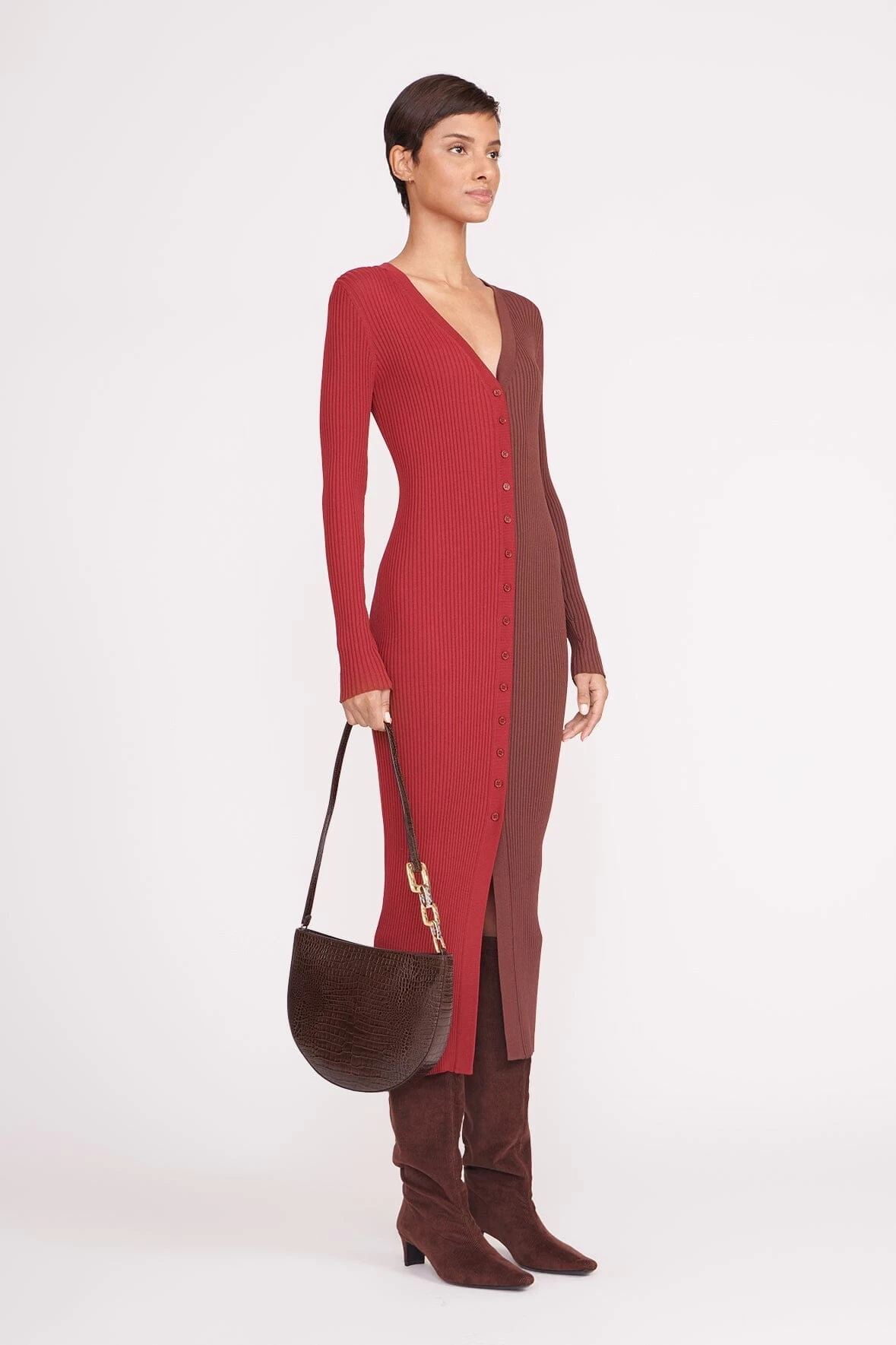 COLT SHOULDER BAG | ESPRESSO CROC EMBOSSED 6 COLT SHOULDER BAG | ESPRESSO CROC EMBOSSED - Image 6