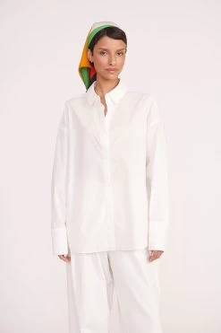 SILK SCARF | MARBLE WAVE -Chic Style Shop colton shirt white 00587 web