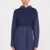 COOPER TOP | NAVY PINSTRIPE