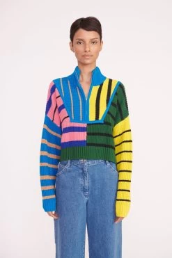 CROPPED HAMPTON SWEATER | FORMENTERA STRIPE