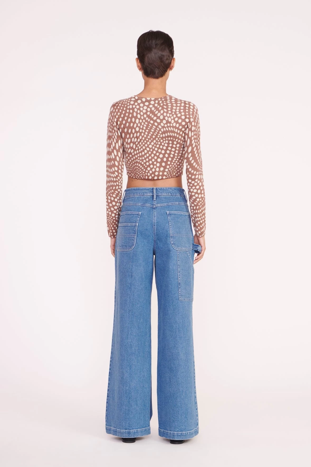 DEANNA SWEATER | CLOVE WAVY DOT 5 DEANNA SWEATER | CLOVE WAVY DOT - Image 5