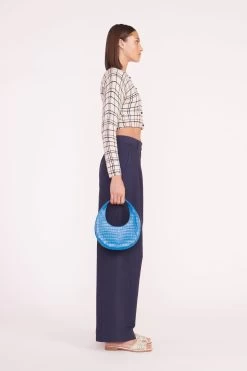 MINI MOON BAG | ISLAND BLUE -Chic Style Shop deanna sweater creme dawn plaid luisa pant nav 05345 web