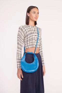 MINI MOON BAG | ISLAND BLUE -Chic Style Shop deanna sweater creme dawn plaid luisa pant nav 05361 web