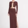 DELPHINE DRESS | DARK CHOCOLATE