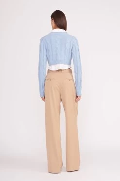 DUKE SWEATER | FRENCH BLUE WHITE -Chic Style Shop duke sweater french blue white 5 1777a253 f12d 486e a64b 378eb7aee518