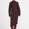 CANTILEVER SKIRT | DARK CHOCOLATE