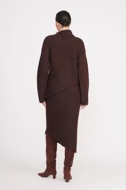 ENGRAVE SWEATER | DARK CHOCOLATE -Chic Style Shop engrave sweater dark chocolate 5 1 6d7aa6e7 32bb 4fca b6da 7bb2612c02db