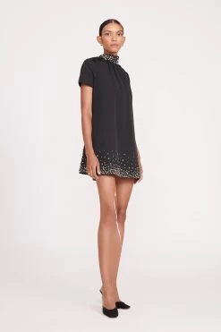 MINI ILANA DRESS | BLACK SILVER -Chic Style Shop fall 23 1659 web