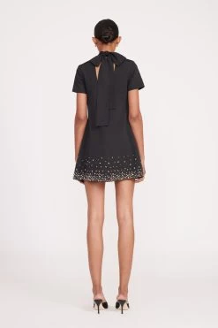 MINI ILANA DRESS | BLACK SILVER -Chic Style Shop fall 23 1662 web