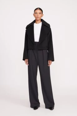 CARVER CROPPED COAT | BLACK -Chic Style Shop fall 23 1954 web