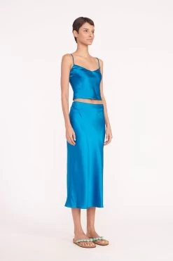 GRACIE TOP | ISLAND BLUE -Chic Style Shop gracie top angela skirt island blue 05906 web