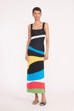 CASPIAN SLIDE | MARBLE WAVE -Chic Style Shop katie dress marble wave 02347 web