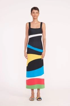 CASPIAN SLIDE | MARBLE WAVE -Chic Style Shop katie dress marble wave 02349 web