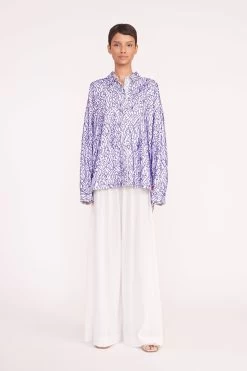 MELODY TOP | BLUE PALM 9 MELODY TOP | BLUE PALM -Chic Style Shop marza pant white 05570 web