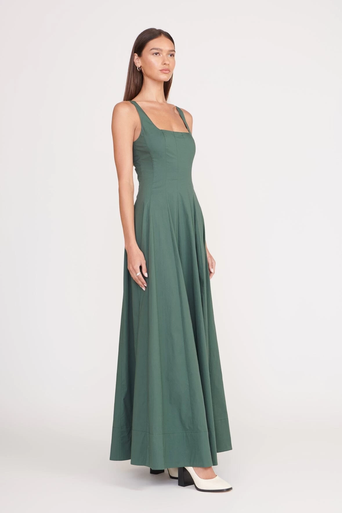 WELLS MAXI DRESS | PINE 2 WELLS MAXI DRESS | PINE - Image 2
