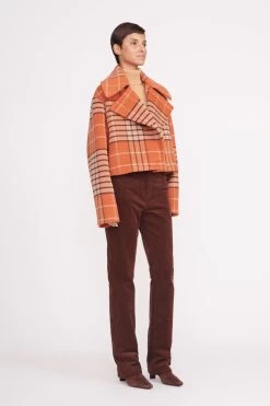 CARVER CROPPED COAT | PERSIMMON MEGA PLAID 7 CARVER CROPPED COAT | PERSIMMON MEGA PLAID -Chic Style Shop mini carver coat persimmon mega plaid 4 423c081f 0573 4a8f 9f90 5cbfbe54b35f