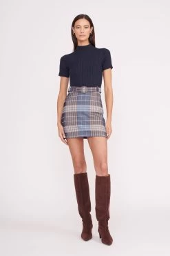 PATSY DRESS | FRENCH BLUE MEGA PLAID NAVY