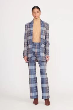 PIROUETTE PANT | FRENCH BLUE MEGA PLAID