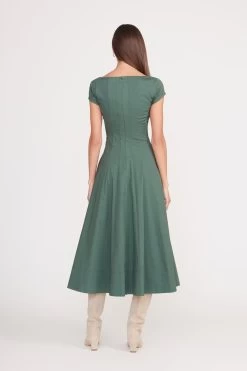 SHORT SLEEVE WELLS DRESS | PINE -Chic Style Shop short sleeve wells dress pine 4 2b2168e5 4032 41a0 b8b0 886b6702f909