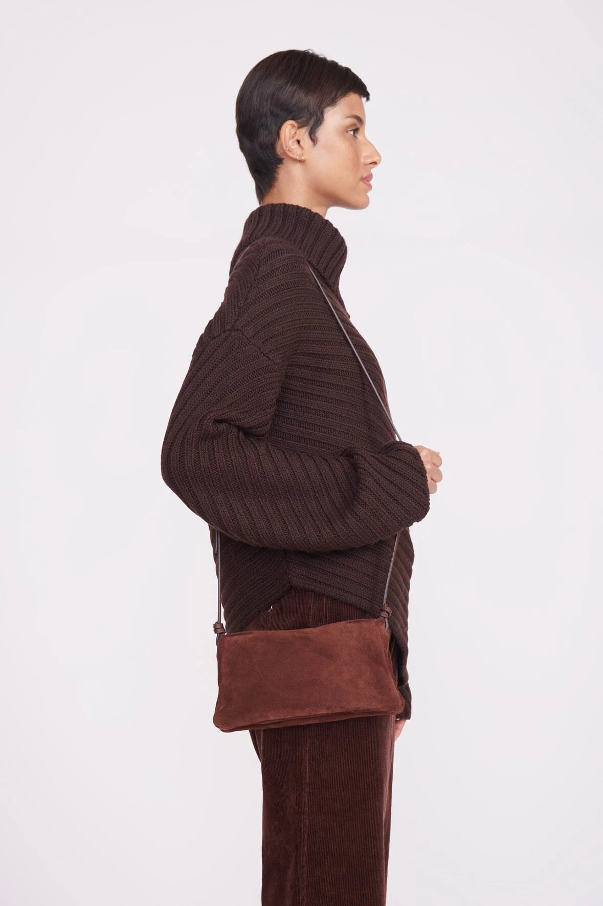 VIVI CROSSBODY BAG | MAHOGANY SUEDE 2 VIVI CROSSBODY BAG | MAHOGANY SUEDE - Image 2